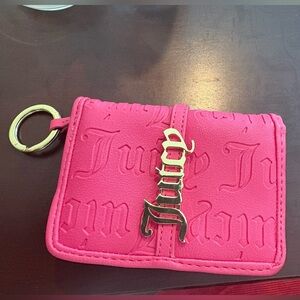 Juicy Couture Hot Pink Key Holder with Gold Accent
